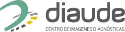 Logo horizontal de Diaude, centro de imágenes diagnostica